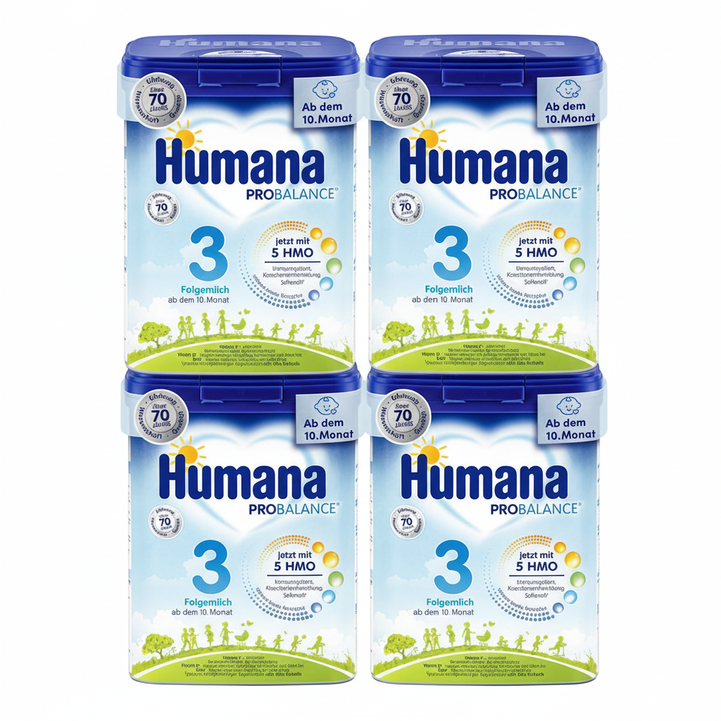 Humana Pre Infant Formula 4x 750g Bundle