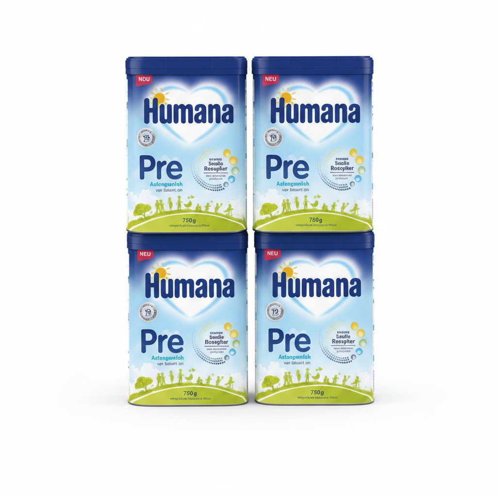 Humana Pre Infant Formula 4x 750g Bundle